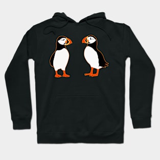 Puffin Cute Birds from Faroe Island Pattern Hoodie